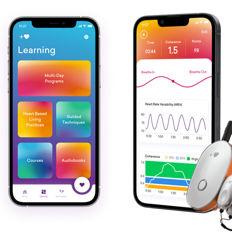 HeartMath Inner Balance Coherence Plus sensor + app