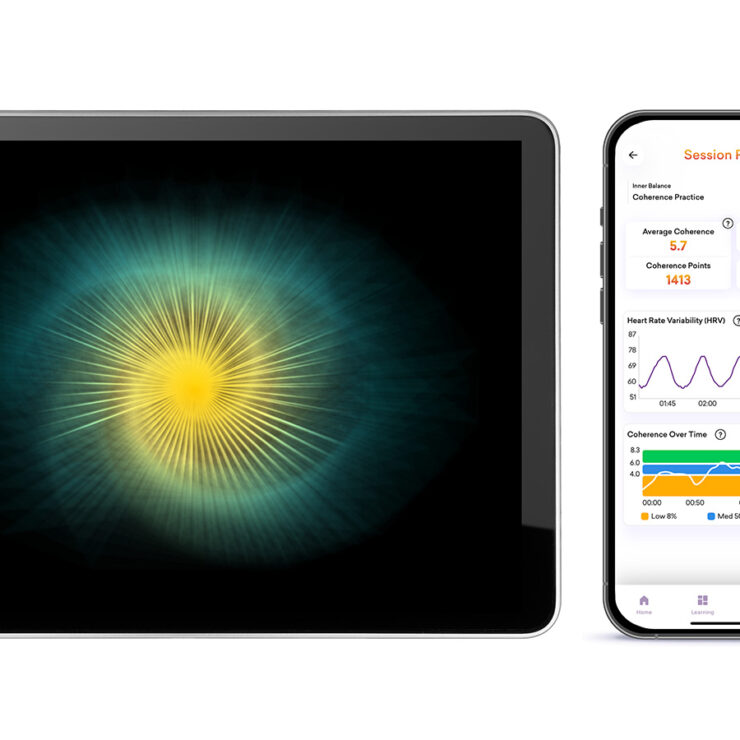 HeartMath Inner Balance Coherence Plus sensor + app